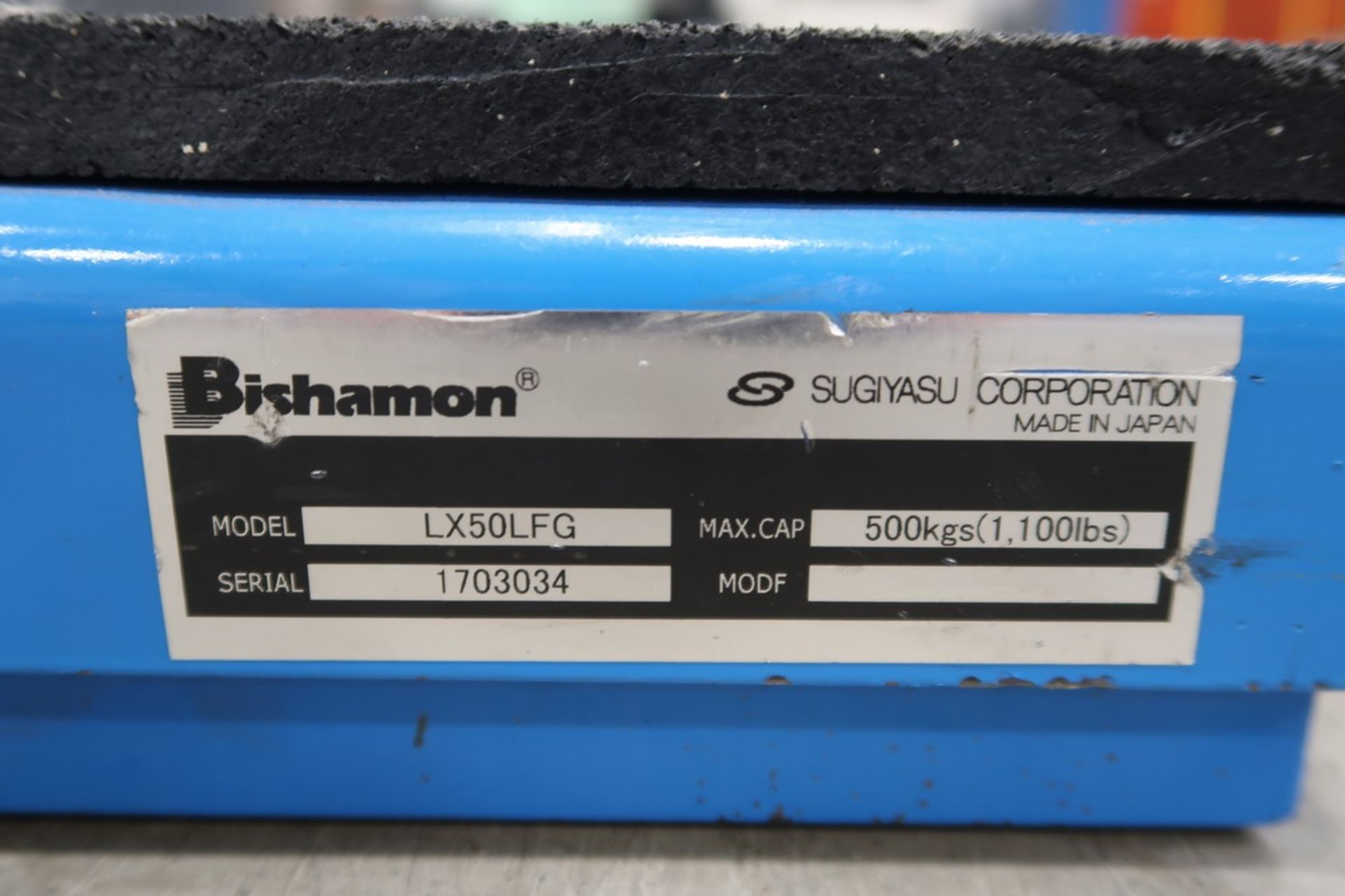 Bishamon LX150LFG Hydraulic Lift Table - Image 3 of 4