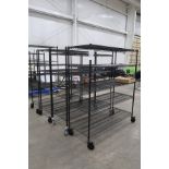 (4) Uline Wire Shelving Units