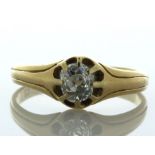 18ct Yellow Gold Single Stone Fancy Claw Set Diamond Ring 1.00 Carats - Valued By AGI £8,560.00 -