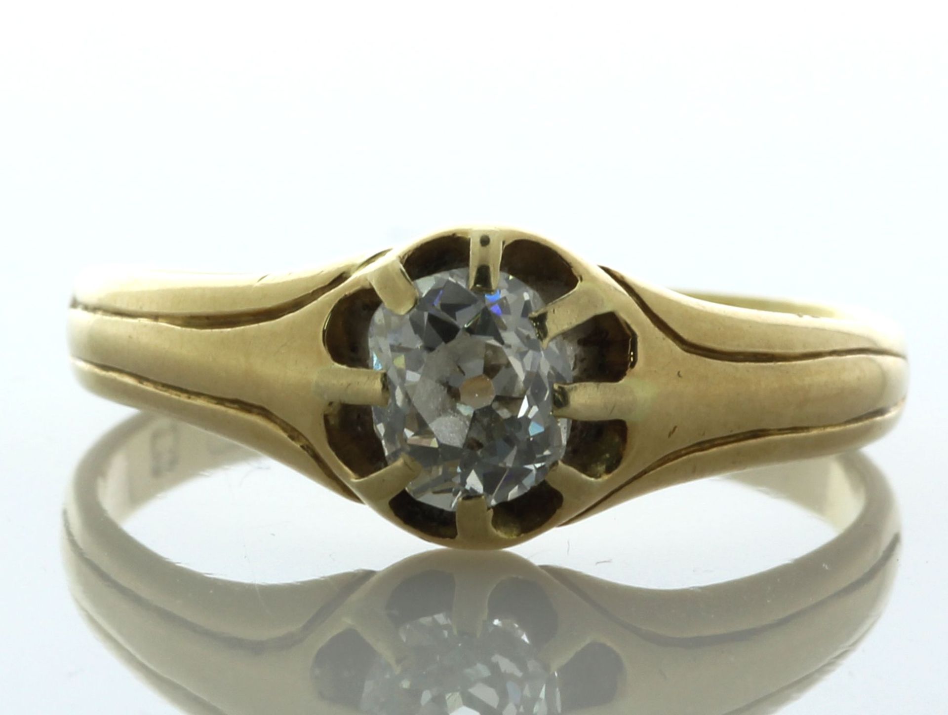 18ct Yellow Gold Single Stone Fancy Claw Set Diamond Ring 1.00 Carats - Valued By AGI £8,560.00 -