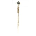 18ct Yellow Gold Rose Cut Diamond Single Earring 0.75 Carats - Valued By AGI £2,495.00 - A unique