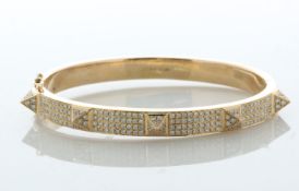 Anita Ko Rose Gold Diamond Bangle 1.66 Carats - Valued By AGI £18,520.00 - 18ct rose gold pave