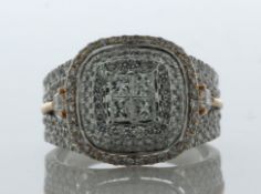 14ct Two Tone Gold Cocktail Diamond Ring 2.00 Carats - Valued By AGI £9,995.00 - A stunning one-