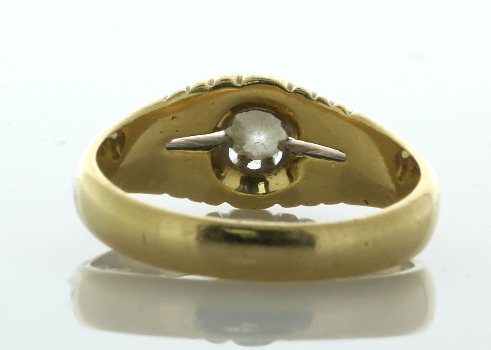 18ct Yellow Gold Single Stone Fancy Claw Set Diamond Ring 0.25 Carats - Valued By AGI £2,105.00 - - Image 4 of 6