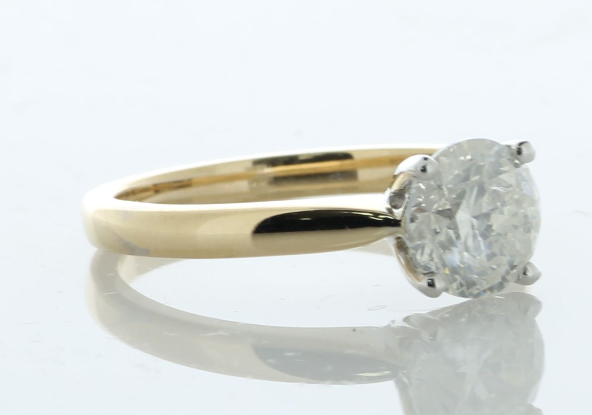 18ct Yellow Gold Single Stone Prong Set Diamond Ring 1.30 Carats - Valued By IDI £10,120.00 - A 1.30 - Image 2 of 5