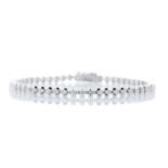 18ct White Gold Tennis Diamond Bracelet 1.82 Carats - Valued By GIE £16,155.00 - Fifty five round