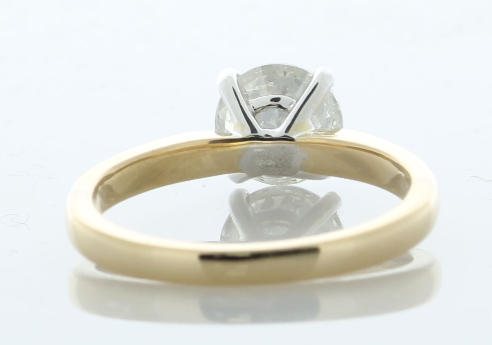 18ct Yellow Gold Single Stone Prong Set Diamond Ring 1.30 Carats - Valued By IDI £10,120.00 - A 1.30 - Image 4 of 5