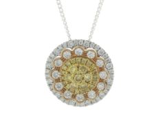 18ct Rose Gold Illusion Set Diamond Pendant 0.31 Carats - Valued By GIE £13,045.00 - Twenty six