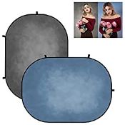 RRP £118.48 Kate Collapsible Backdrop 5x6.5ft(1.5x2m) Dark Grey