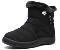 RRP £41.24 Hsyooes Womens Snow Boots Warm Ladies Winter Boots
