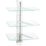RRP £33.49 suptek Glass Floating Shelves