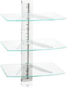 RRP £33.49 suptek Glass Floating Shelves