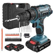 RRP £46.50 SMILOVII 21V Cordless Drill Driver