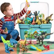RRP £21.24 GIUHAT Dinosaur Figure with Play Mat and Take Apart Dinosaur Toys