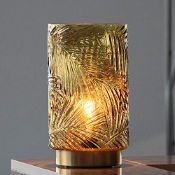 RRP £30.14 MJ PREMIER Glass Table Lamp
