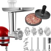 RRP £67.79 Metal Meat Grinder Accessory for Kitchenaid Stand Mixer