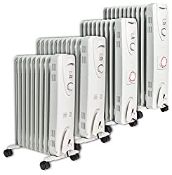 RRP £83.74 MYLEK Oil Filled Radiator with Adjustable Thermostat and Timer