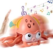 RRP £18.85 Crawling Octopus Baby Dog Cat Toys With Music and Light