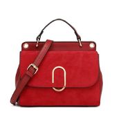 RRP £23.52 Miss Lulu Women Top Handle Bag Suede Handbags Shoulder