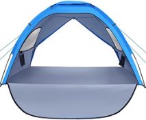 RRP £44.65 Beach Tent Sun Shade Shelter: 3-4 Person Large Anti-UV