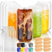 RRP £9.62 BEWAVE Drinking Glass Set of 8