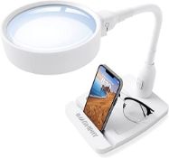 RRP £22.32 iMagniphy Magnifying Lamp with Light- 8X Magnifying