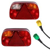 RRP £45.76 AOHEWEI Trailer Tail Lights Kit Truck Rear Lamp Indicator