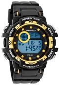 RRP £16.74 Sportech Unissex | Black and Gold Multi-Function Waterproof