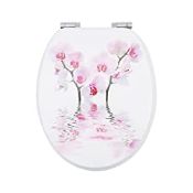 RRP £48.25 Fanmitrk Wooden Toilet Seat-Durable MDF Toilet Seat