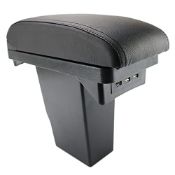RRP £54.70 Dual-Layer Black Leather Arm Rest For 2008 Centre Console Storage Box Armrest