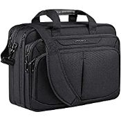 RRP £36.52 KROSER Laptop Bag Expandable Lightweight Briefcase