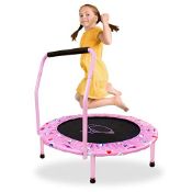 RRP £68.10 38'' Kids Trampoline with Foldable Bungee Rebounder
