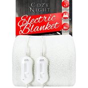 RRP £61.40 Cozy Night Electric Blanket King Size - Dual Control with 3 Heat Settings
