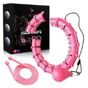 RRP £16.75 LIMIVA Smart Weighted Hula Hoop 28 Detachable Knots