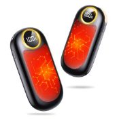 RRP £44.65 Hand Warmers Rechargeable - 2 Pack Hand Warmers Reusable 14000mAh