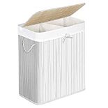 RRP £30.14 SONGMICS Divided Laundry Basket with Lid