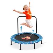 RRP £62.90 Kids Trampoline with Foldable Bungee Rebounder and