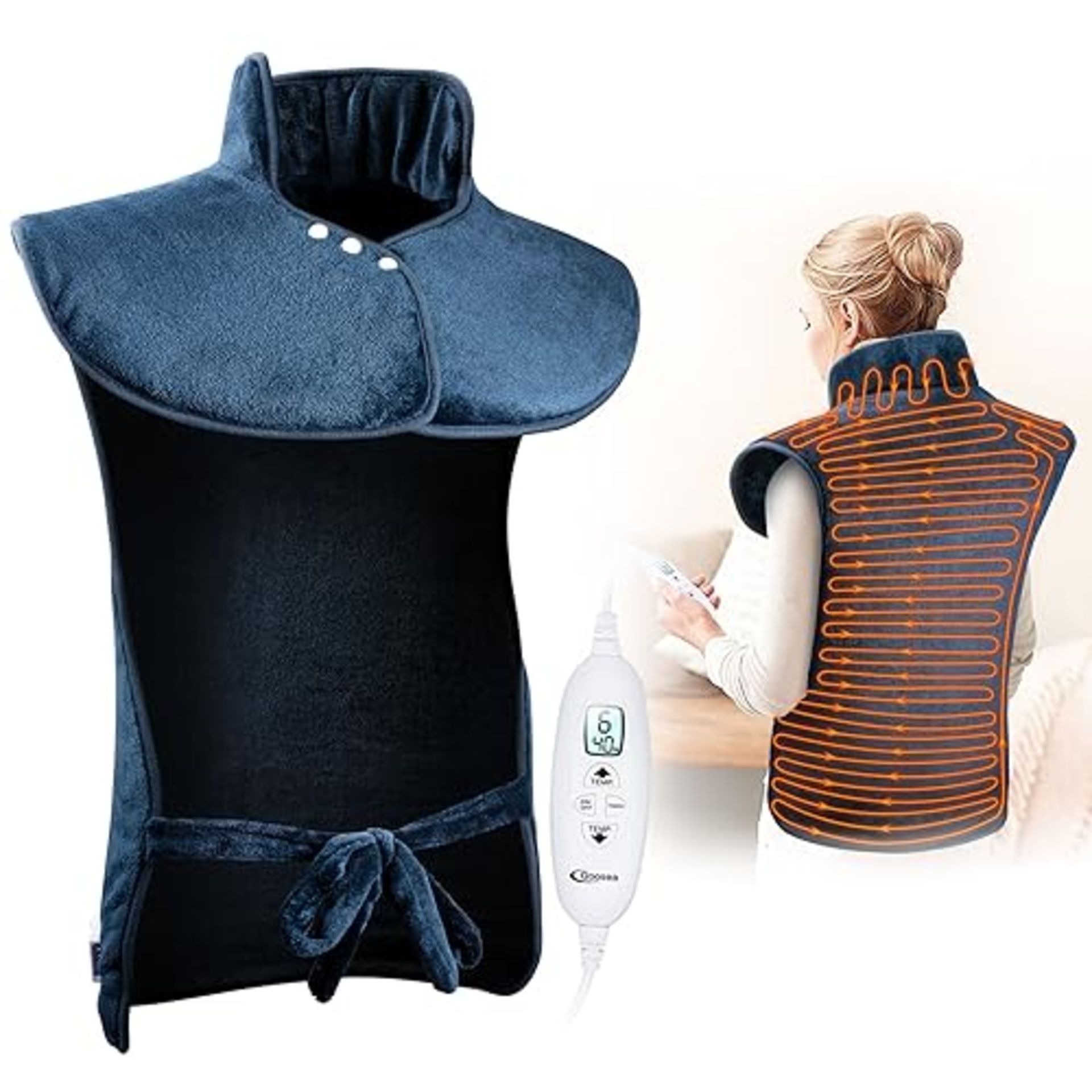 RRP £38.43 Olycism Heating Pad for Back Shoulder and Neck with