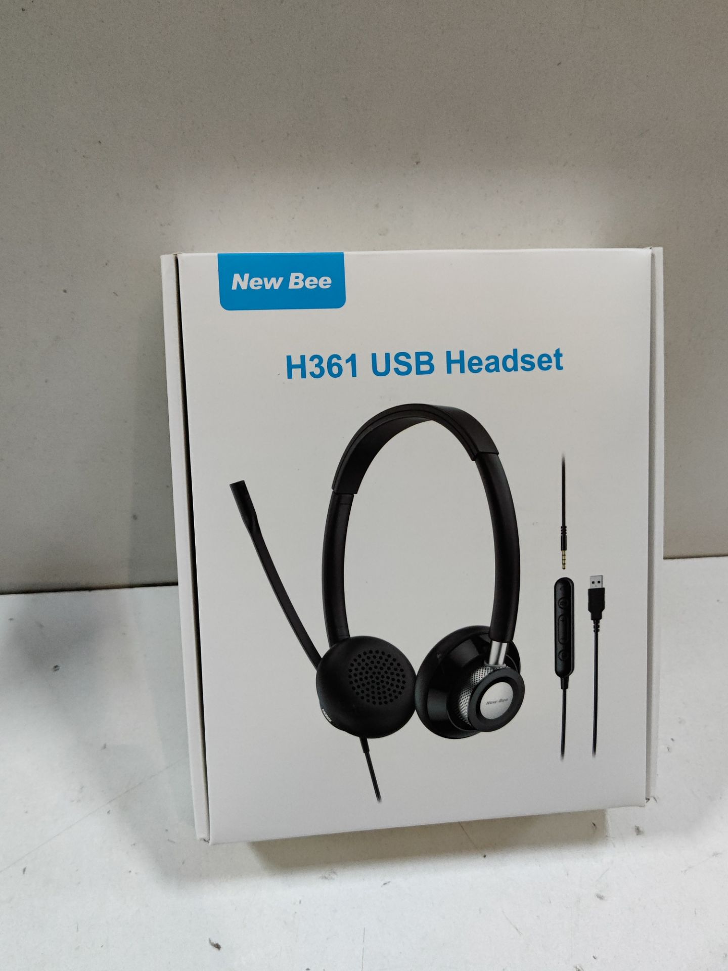 RRP £28.46 New bee USB Headset with Microphone - Image 2 of 2