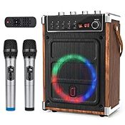 RRP £139.78 JYX Karaoke Machine with 2 UHF Wireless Microphones