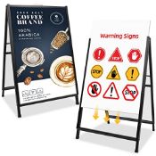 RRP £75.47 NewZeal Pavement Sign Frame Sign Board 60X90cm Double