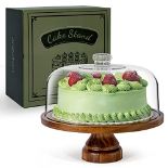 RRP £36.84 ANBOXIT Cake Stand with Dome Lid