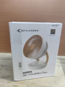 RRP £89.32 MYCARBON Silent Fan Electric Desk Fan Oscillating Cooling Fans Air Circulator