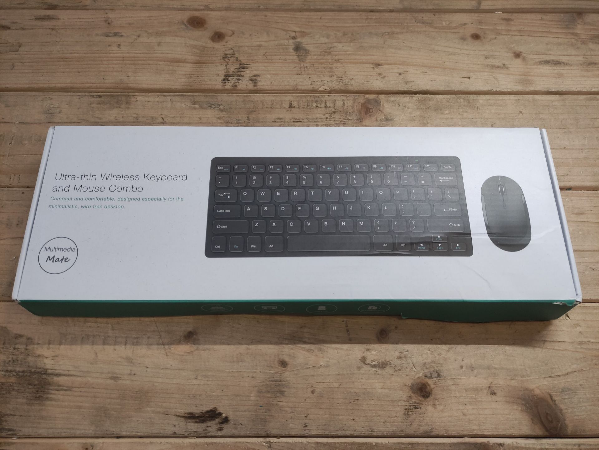 RRP £27.90 Compact Wireless Keyboard and Mouse Combo - Image 2 of 2