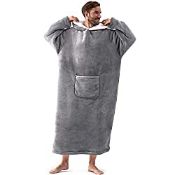 RRP £26.56 Hansleep 148cm Long Oversized Wearable Blanket Hoodies for Women Men