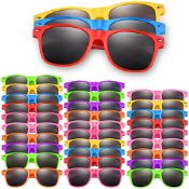 RRP £32.76 ASTARON 32 Pieces Sunglasses Bulk Neon Party Favors