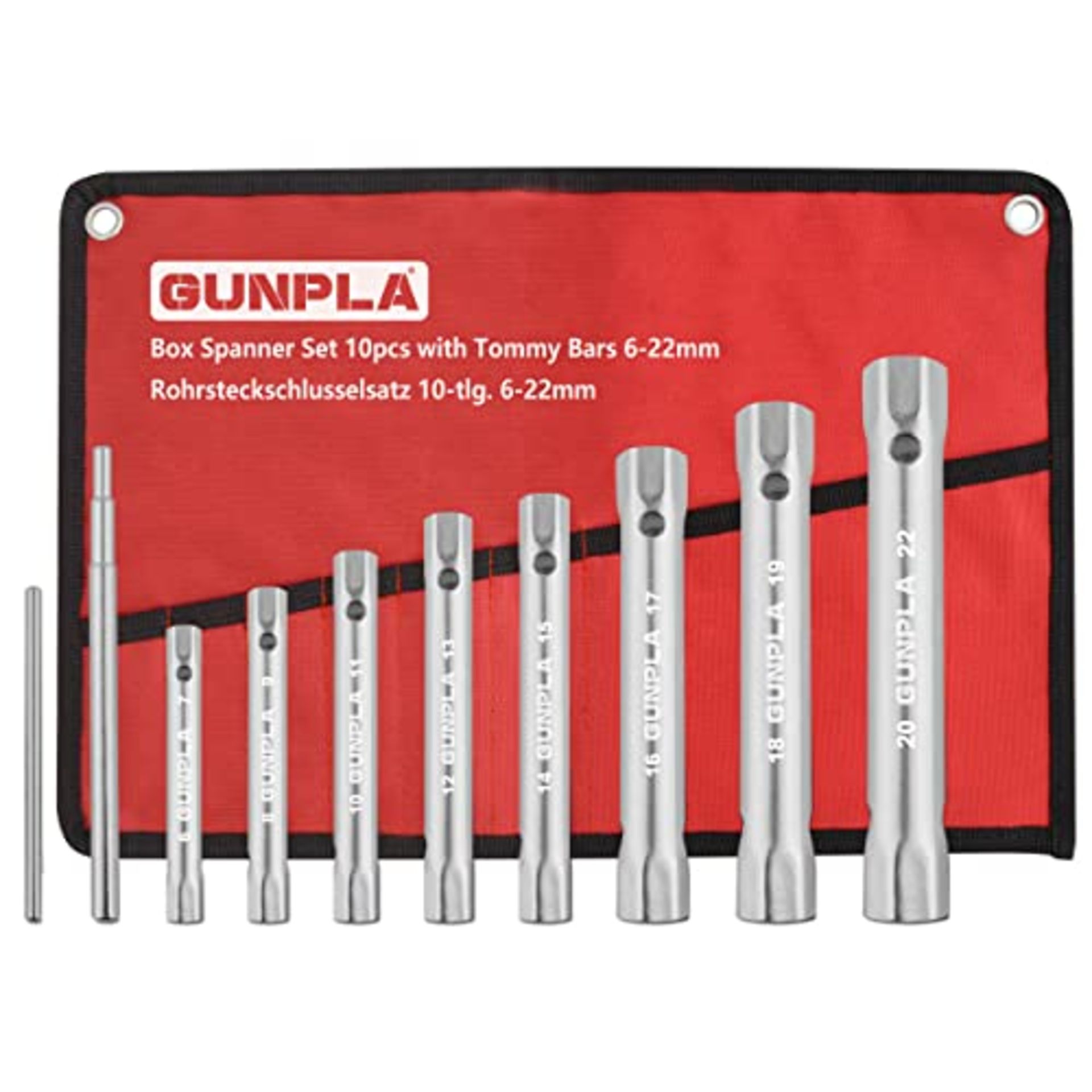 RRP £16.50 Gunpla 10 Pieces Box Spanners Set with 2 Tommy Bars