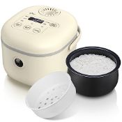 RRP £63.49 Bear Rice Cooker 2L with Steamer