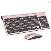 RRP £33.25 Wireless Keyboard and Mouse Ultra Slim Combo