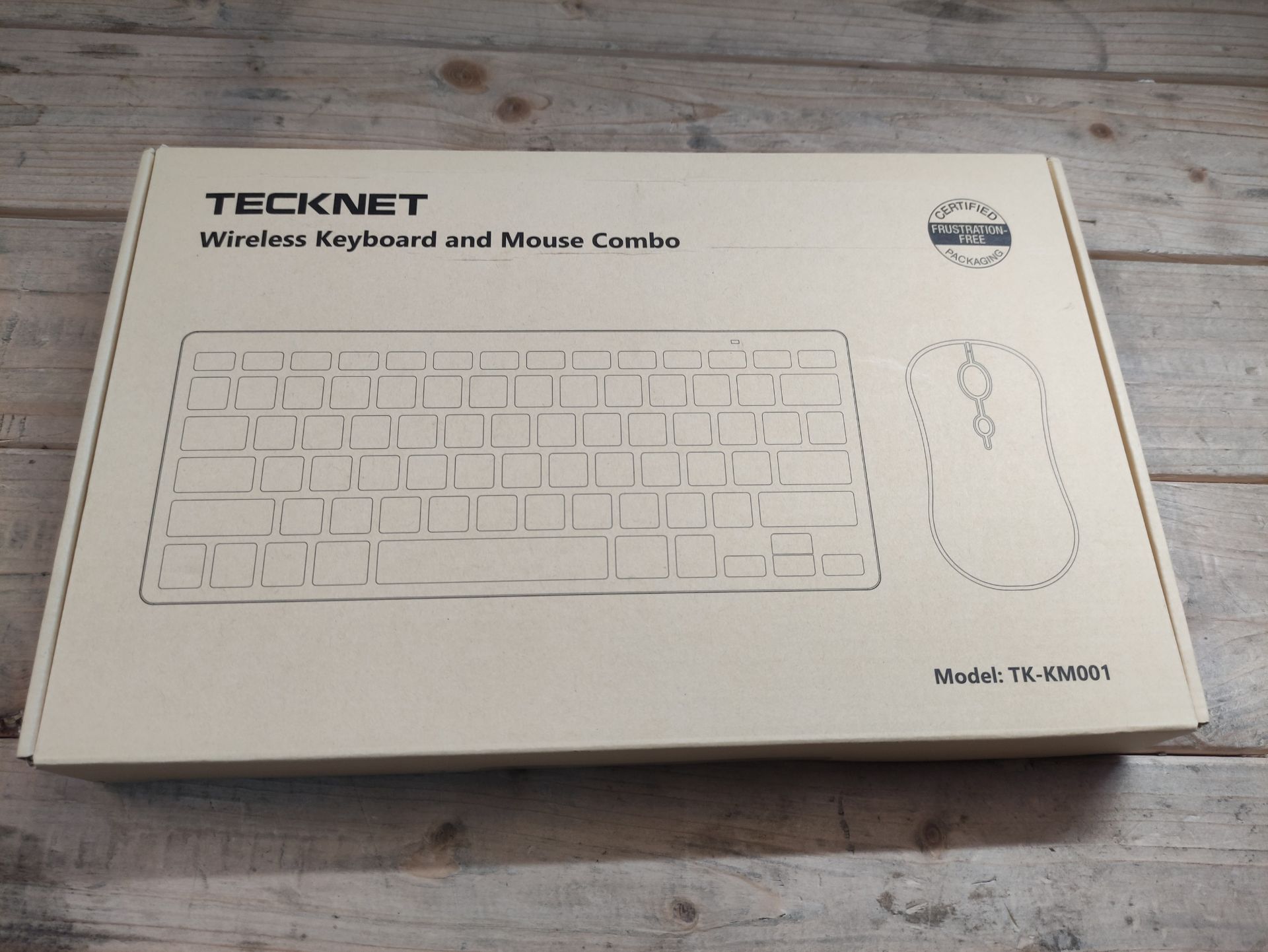 RRP £22.32 TECKNET Mini Wireless Keyboard and Mouse Set - Image 2 of 2